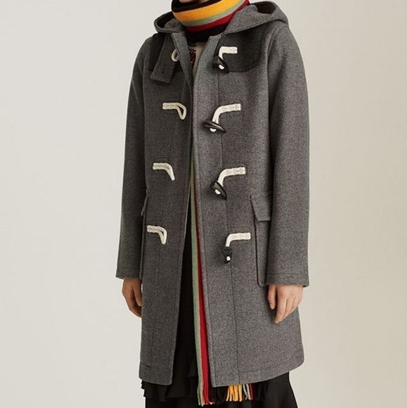 Women J W Anderson Duffle Coat By Uniqlo - Picture 1 of 16